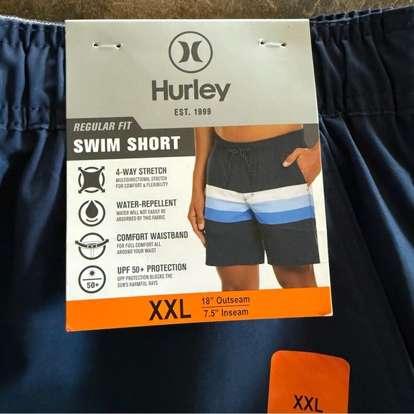 Hurley Men's Navy and White Board Shorts - Picture 4 of 6